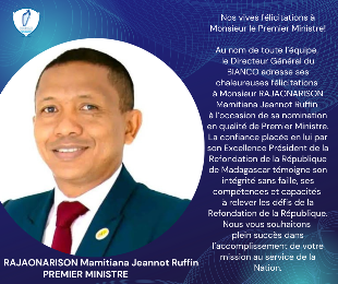 Nos vives félicitations à Monsieur le Premier Ministre !