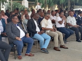 Cérémonie de pose de la première pierre du nouveau bâtiment « Vagno » du BIANCO Toliara